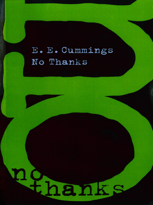 Title details for No Thanks by E. E. Cummings - Wait list